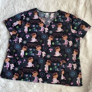 Disney Doc Mcstuffins scrub top 3XL Read Description Please
